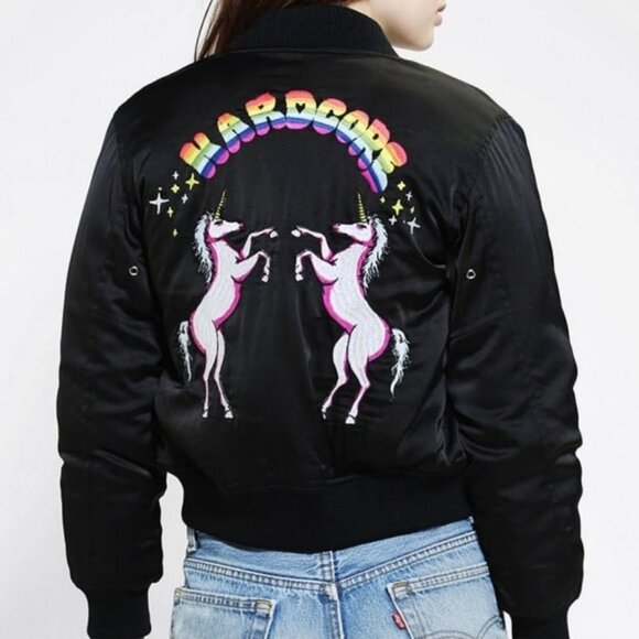 UNIF Hardcore Unicorn Bomber Jacket - Picture 1 of 12